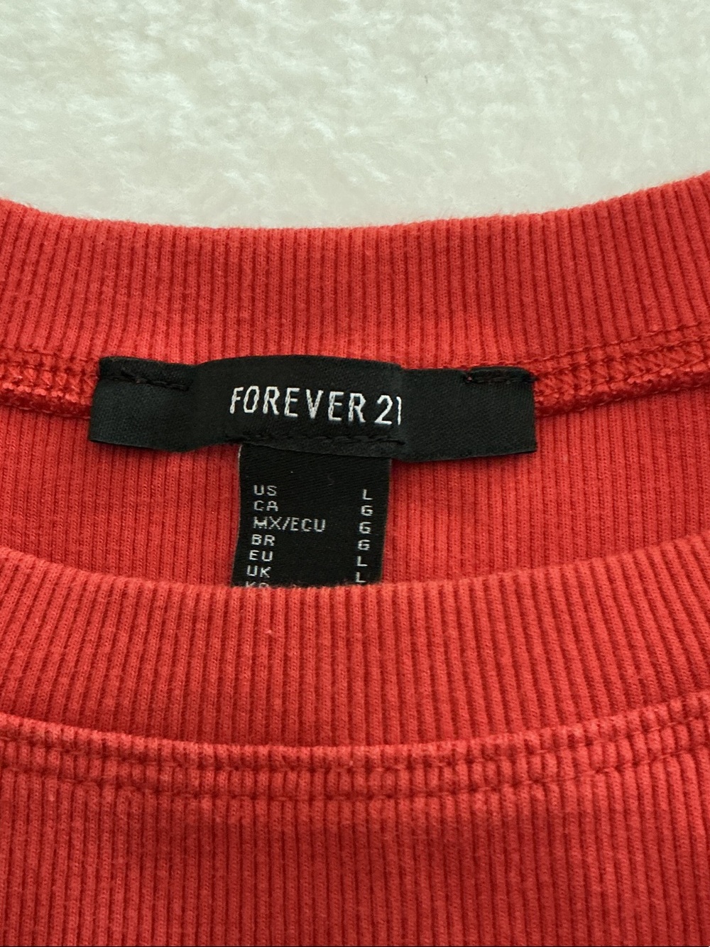 Forever 21 Rust Ribbed Cropped Tank - Picture 2 of 4